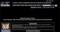 Desktop Screenshot of liveline.be