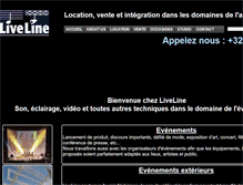 Tablet Screenshot of liveline.be